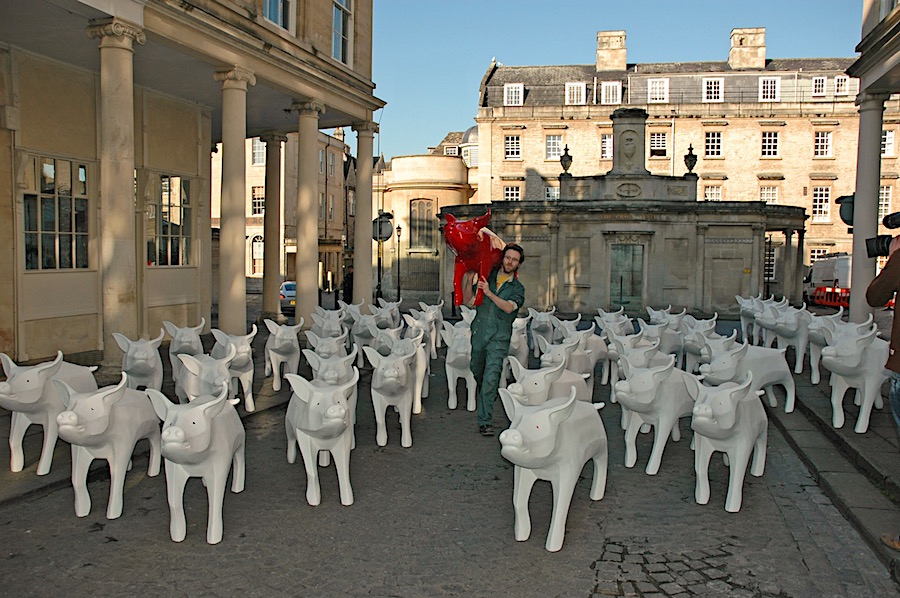 In 2008, a herd of 100 King Bladud’s Pigs descended on Bath to take part in one of the UK’s first public art sculpture trails